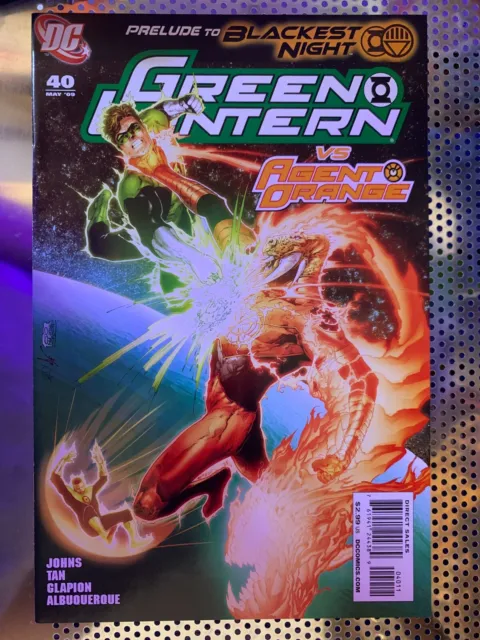 Dc Comics Green Lantern Vs Agent Orange #40 Prelude To Blackest Night