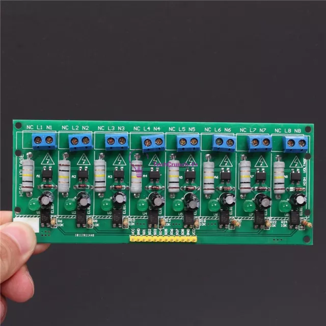 Optocoupler Isolation Voltage Test Board 8 Channel AC 220V MCU TTL for PLC 3