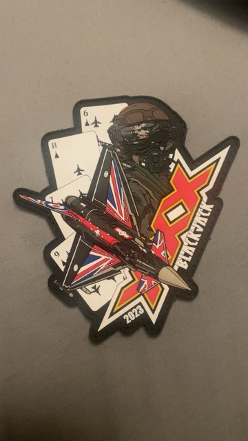 ROYAL AIR FORCE Typhoon Display Team Blackjack 2023 PVC patch £13.60 ...