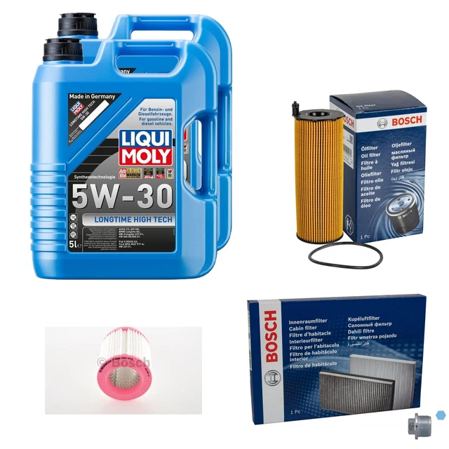 Filter Set Inspektionspaket 8 Liter Longtime High Tech 5W-30 Motoröl & Ölfilter SCT Germany – Komplettset Für Den Ölwechsel