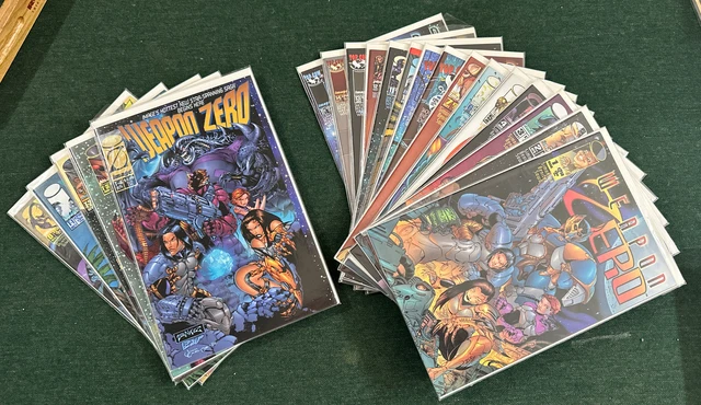 WEAPON ZERO T4-T1 + 0, 1-15 | 2 COMPLETE SERIES | 20 TOTAL COMICS top cow