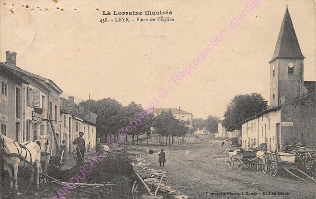 CPA 54760 LEYR Place de l church Edt GRESSE