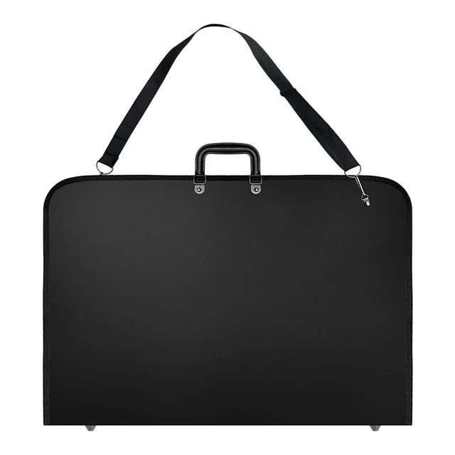 Black Art Portfolio Case Artist Carrying Case Artist Portfolios Case with ShouP3