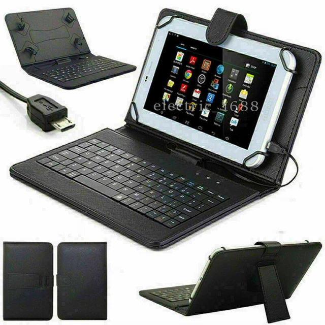 PU Leather Fold Stand Case Cover + USB Keyboard For Nextbook 7" 7.85" NX785QC8G