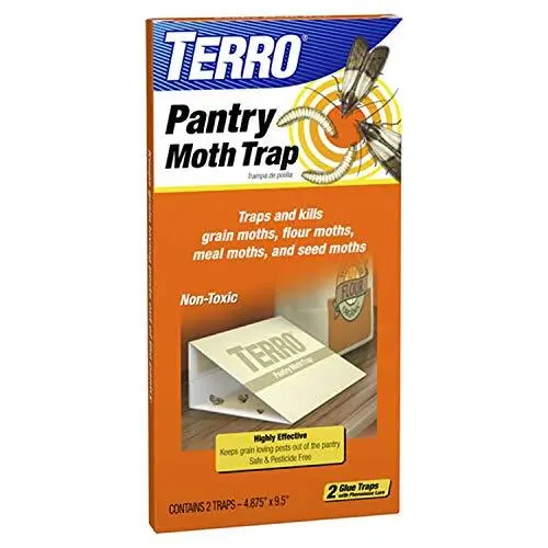 TERRO T2900 2-Pack Pantry Moth Traps - Traps grain moths flour moths meal mot...