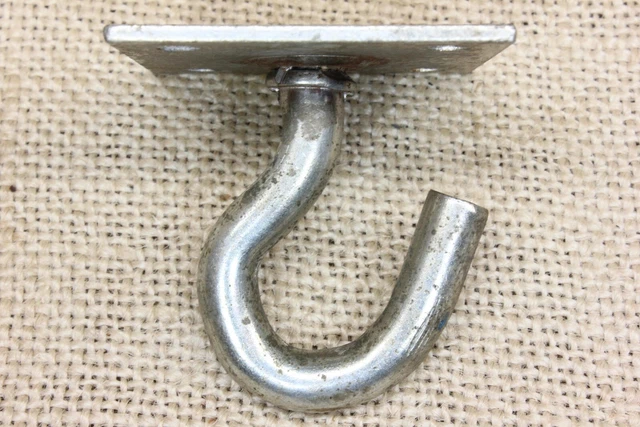 Old Plant Hook Porch Ceiling Wash Line Hanger 1 3/4" Vintage Steel New Stock