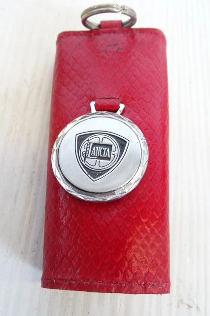 Custodia Portachiavi In Pelle Rossa Per Smart 453 Forfour E Fortwo | Cover Protettiva Telecomando | Antigraffio E Personalizzata - 4