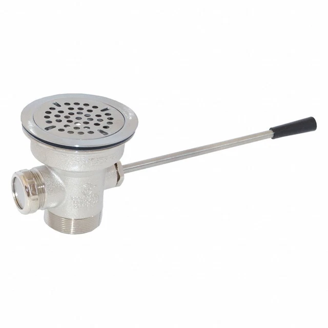 Encore D10-7400 2" Pipe Diameter Cast Brass Flat Waste Outlet Lever Handle