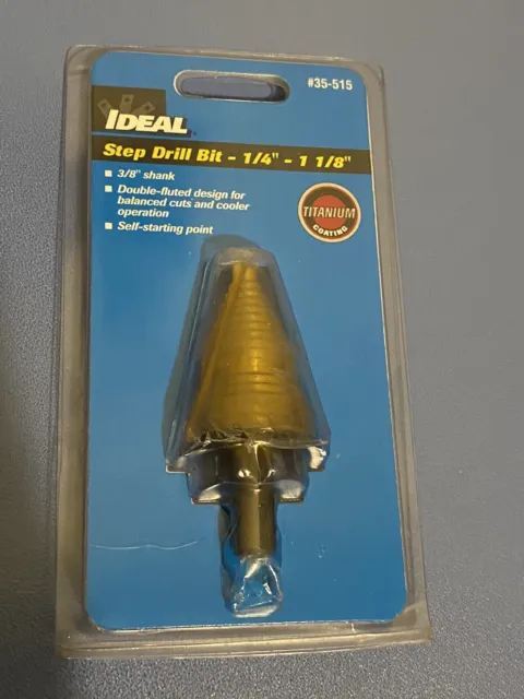 IDEAL 35-515 1/4-Inch to 1-1/8-Inch Step Drill