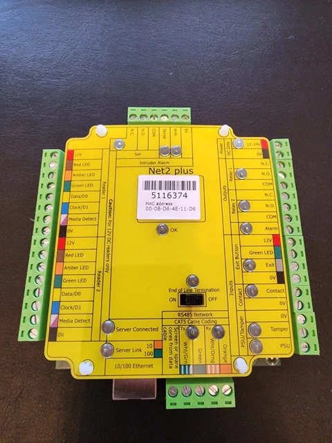 Paxton Net2 Plus 1 door access control unit 682-493-US. Used