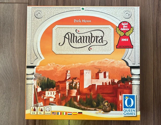 JEU DE SOCIÉTÉ Alhambra Tile-Drafting Queen Games 100 % complet 2-6 ...