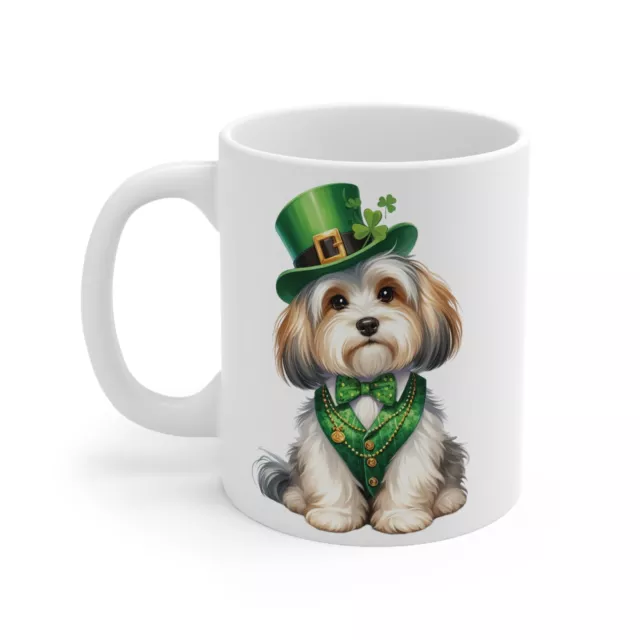 St. Patrick's Day - Havanese Dog - 11oz Ceramic Mug - Lead and BPA-free, Dish...