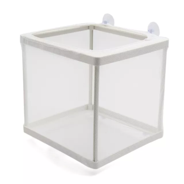 Fish Tank Aquarium Water Separation Frame Net Fry Hatchery Breeder White