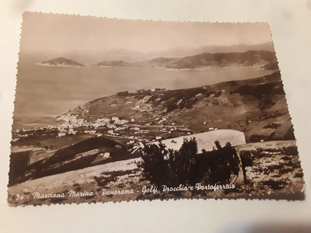 Cartolina 1948 Isola d'Elba - Marciana Marina - Golfi Procchio e Portoferraio