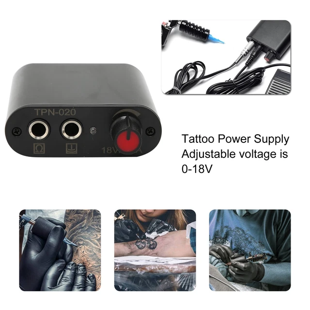 Coil Tattoo Machine Power Supply Clip Cord Foot Pedal Needle Ink Cup Novice