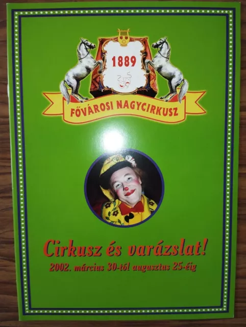 Programme Fovarosi Nagycirkusz 2002 - circus circo