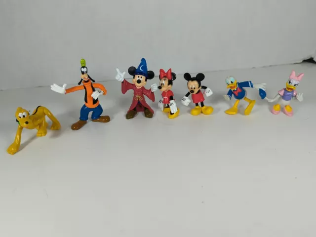 Disney Figures Mickey Minnie Mouse Goofy Pluto Donald Daisy Duck