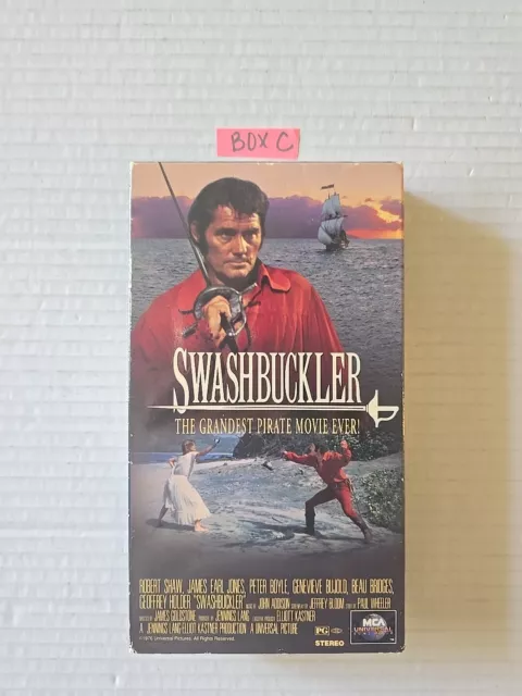 Swashbuckler (VHS, 1991) James Earl Jones, Robert Shaw, Peter Boyle, Genevieve B