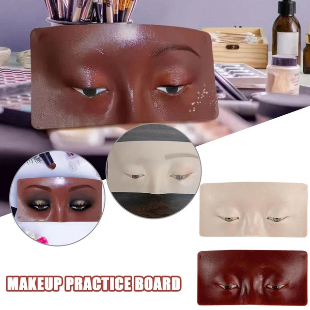 Tabella pratica trucco occhi manichino viso sopracciglia aiuto strumenti morbido per studenti U6N7