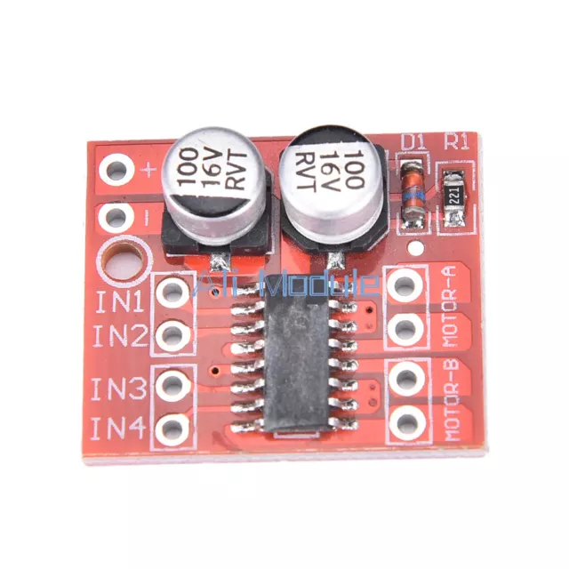 2PCS 1.5A Mini Dual Channel DC Motor Driver Module L298N PWM Speed Control