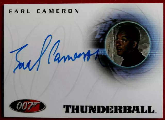 JAMES BOND - Thunderball - EARL CAMERON C.B.E., PINDER - Autogrammkarte A59