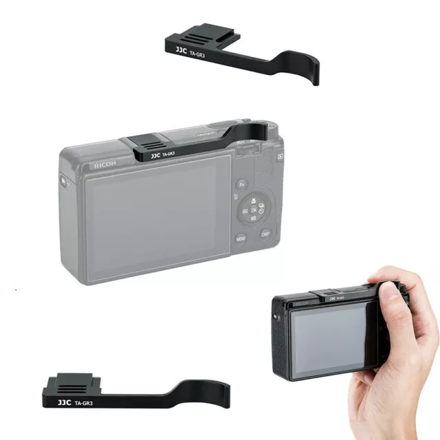Metal Thumbs Up Grip for RICOH GR III GRIII GR3 GR IIIx GR3x with Hot Shoe Cover
