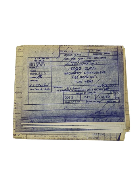 Charles F. Adams-class guided missile destroyer blueprints