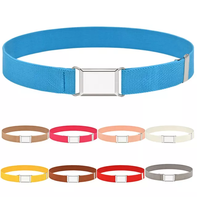Adjustable Stretch Waist Belt Boy Girls Pants Trousers Waist Strap Easy Buckle