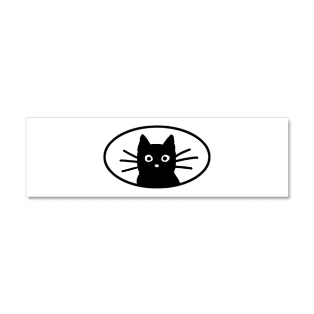 CafePress Blackcatfacesticker Car Magnet 10 X 3 Car Magnet (479844228)