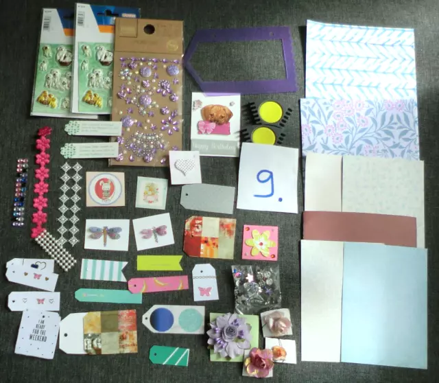 9-Hobbyauflösung MIX Bastelpaket Set Papier Bunt MIX Geschenkanhänger Papier