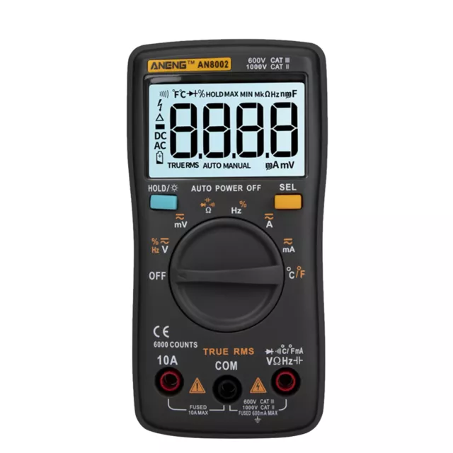 ANENG AN8002 6000 Counts True RMS Multifunctional Digital Multimeter C8Z0