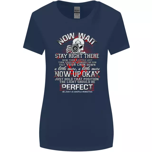 T-shirt donna taglio più largo Photography Now Wait Photographer divertente 2