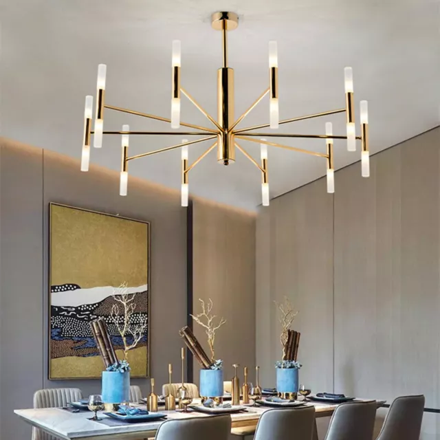 Gold Chandelier Lighting Home Pendant Light Kitchen LED Lamp Room Ceiling Lights
