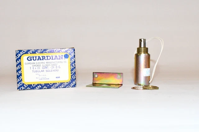 NIB Guardian Tubular Solenoid 8x16 24 V.D.C. Complete Kit USA