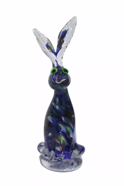 Moderne Glasfigur Hase  Deko Figur Bunt Glas   *NEU* 2