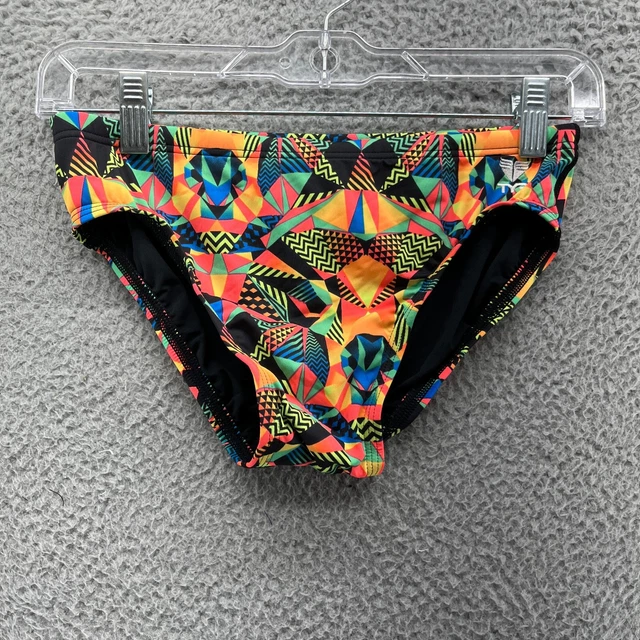 TYRSwimwear Mens 32 Multicolor Brief Racer Drawstring NWOT
