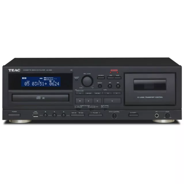 TEAC AD-850-SE CD & Cassette-player with USB 2