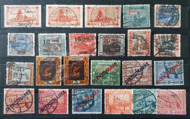 Classic Lot Germany Deutschland Saar Saargebiet Vf Used