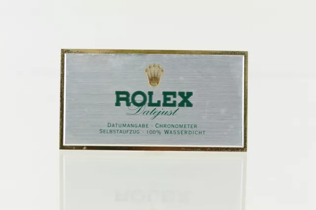 Rolex "Datejust" Aufstellschild 8,5x4,5cm