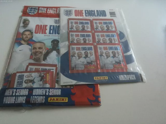 2023 One England STARTER PACK & MULTIPACK sticker album panini world cup euro WM