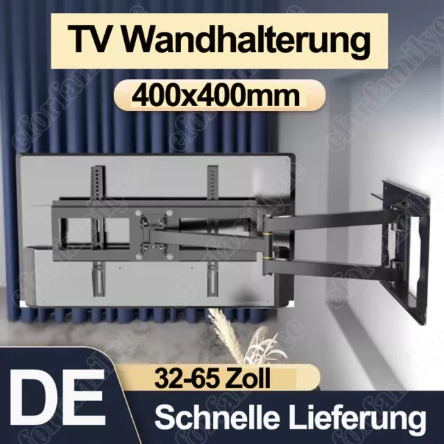 TV Wandhalterung 32-65 Zoll Wandhalter Ständer neigbar schwenkbar LED LCD 30kg