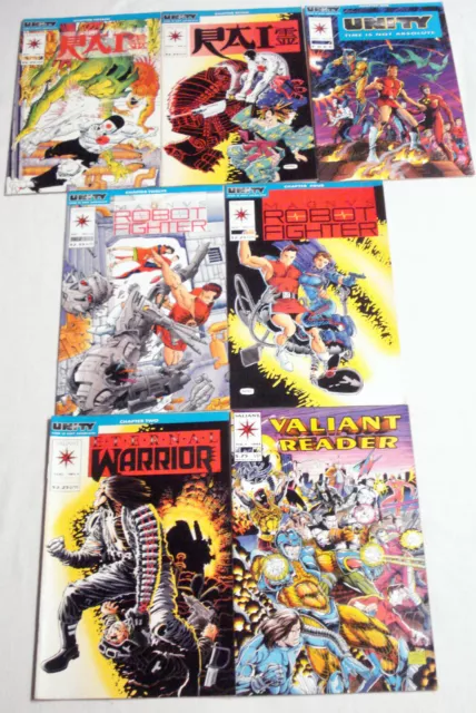 Six Valiant Unity Comics #0, #1 Eternal Warrior, #6, #7 Rai, #15, #16 Magnus