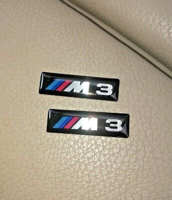 3 Adesivi Resinati Sticker 3D BMW 10 mm SERIE M 