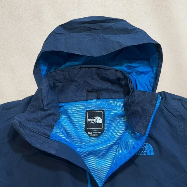 Mens Blue The North Face Hyvent Hooded Waterproof Jacket - Size Medium (M) S29 4