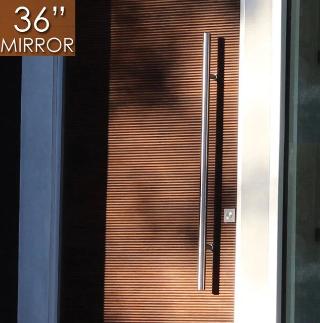 Pull Push 36" Handles,Entrance Entry Front Door, Interior/Exterior, Ladd, Mirror
