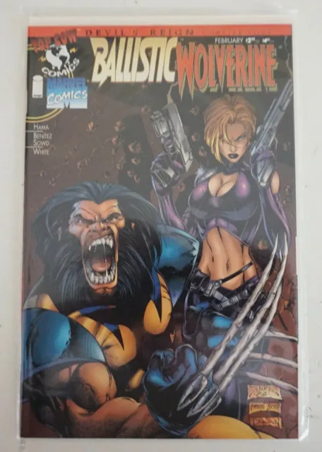 Marvel/Top Cow Comics Feb 1997 Devil's Reign Ballistic & Wolverine Larry Hama!