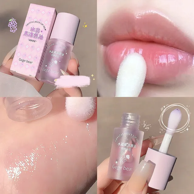 4g Crystal Jelly Lip Oil Hydrating Plumping Coat For Lipstick Lipgl-tz