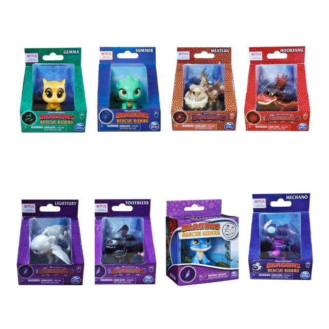 DREAMWORKS DRAGONS RESCUE Riders Mini Dragon 8pc Set EUR 92,34 ...
