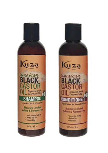 Kuza Jamaican Black Castor Oil Shampoo 237ml and Conditioner 237ml