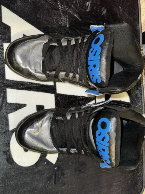 Rare Osiris Bronx  Nyc 83 Blue Black Wide Puffy Skate Shoes - Size 13